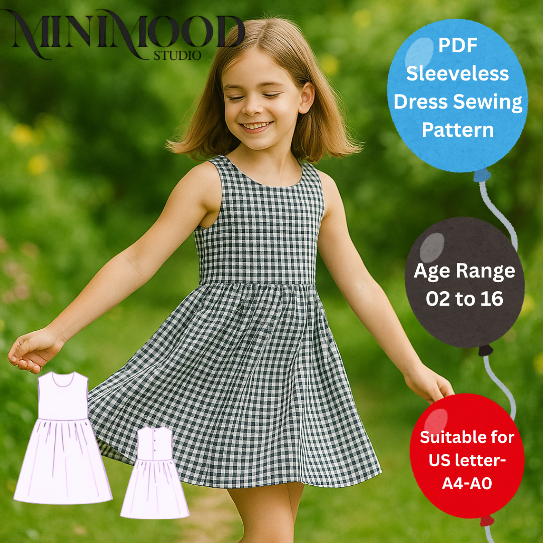 Sleeveless Summer Dress-MiniMood Studio