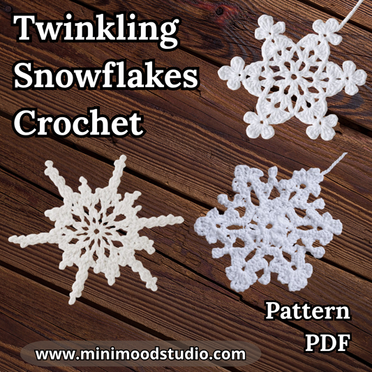 Twinkling Snowflakes Crochet-MiniMood Studio